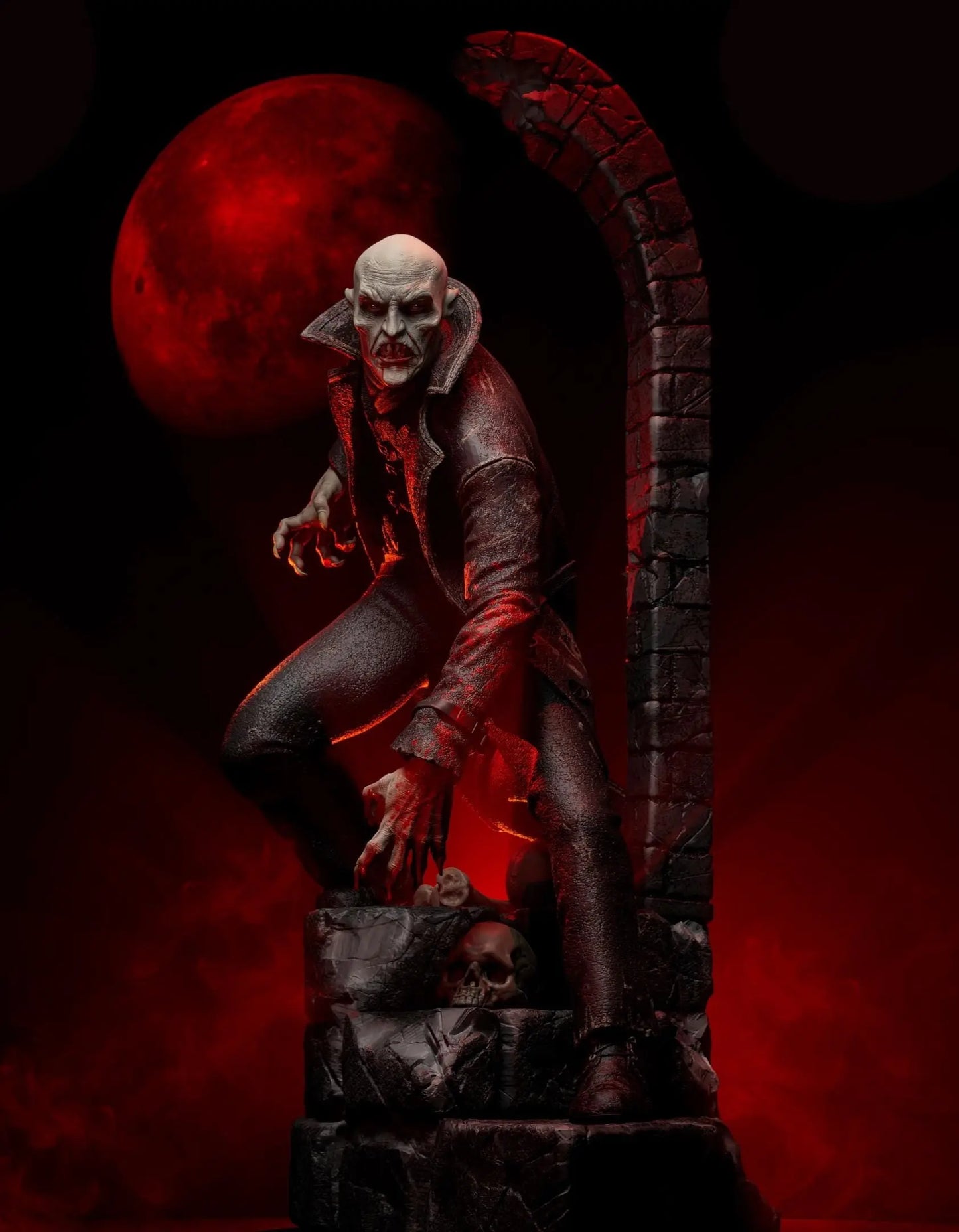 Nosferatu Vampire STL File – Classic Horror 3D Printable Model SeoNyoki3D