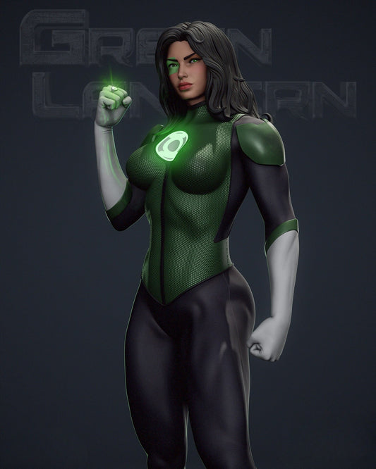 Jessica Cruz NSFW - Green Lantern - STL 3D Print Files SeoNyoki3D