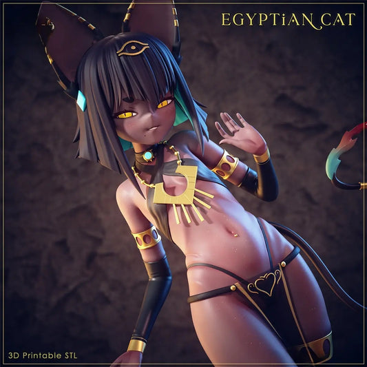 Egyptian Cat WAIFU STL - 3D Print Files SeoNyoki3D