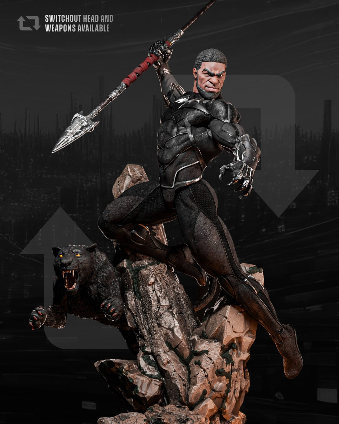 Black Panther and Killmonger - STL 3D Print Files SeoNyoki3D