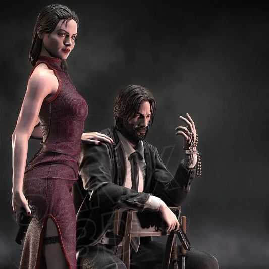 Ballerina STL File – John Wick Universe – 3D Printable Fan Art Model SeoNyoki3D