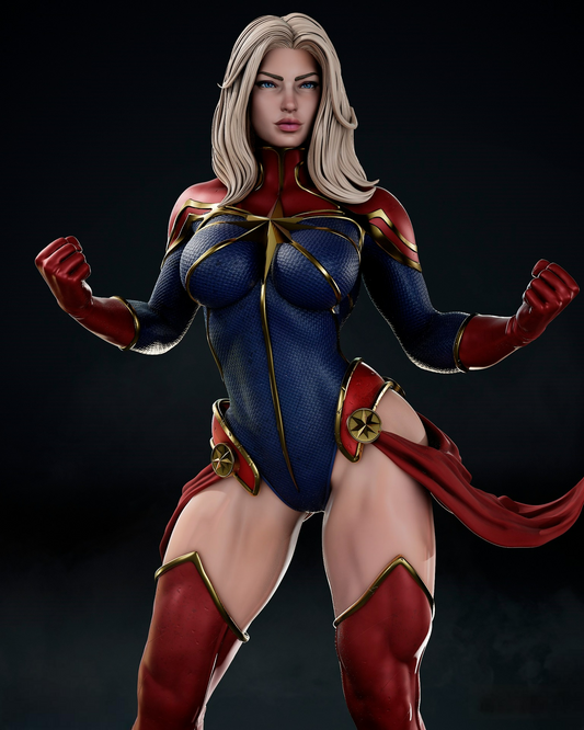 Captain Marvel NSFW - Marvel Comics - STL 3D Print Files SeoNyoki3D