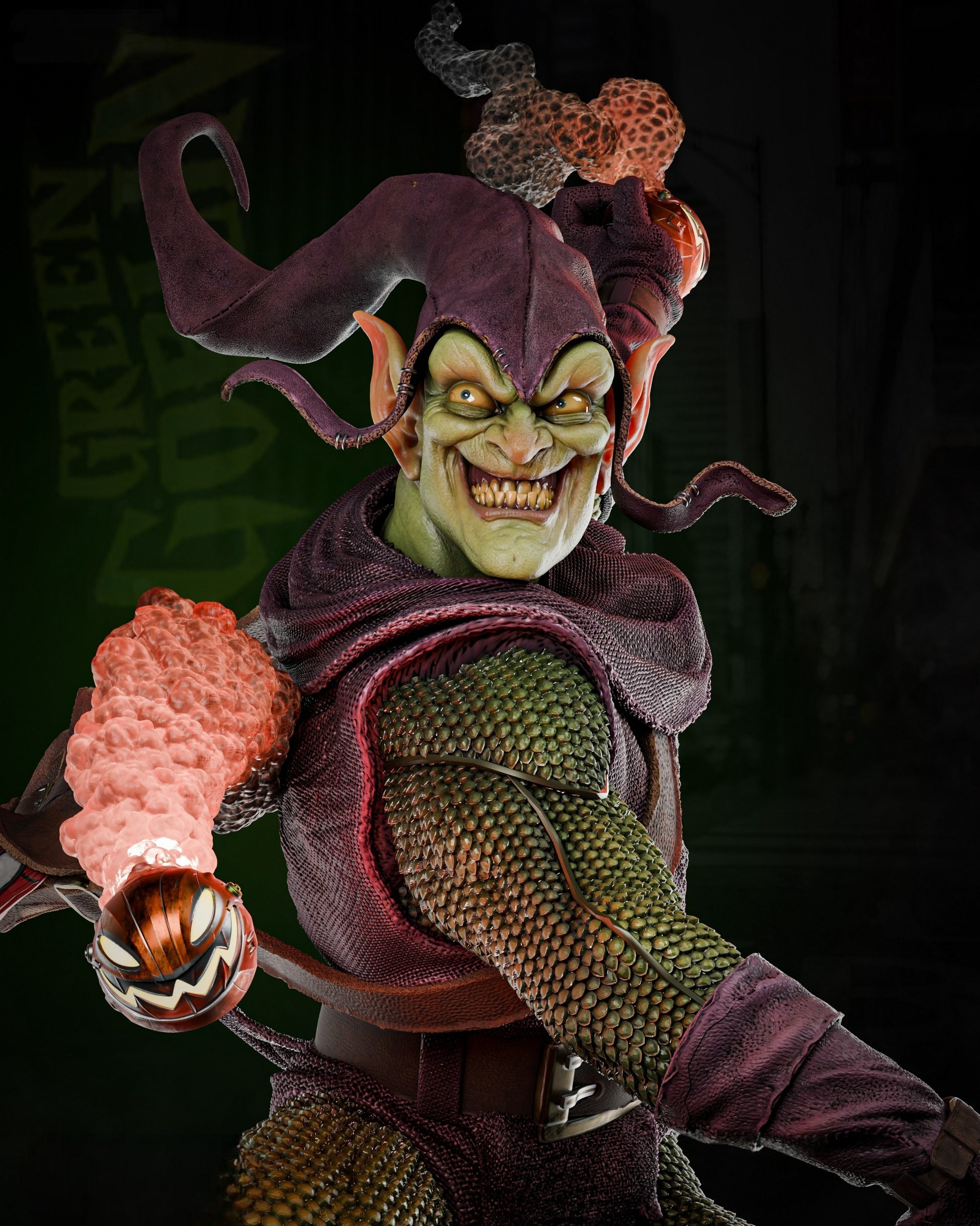Green Goblin - Spider-Man - STL 3D Print Files SeoNyoki3D