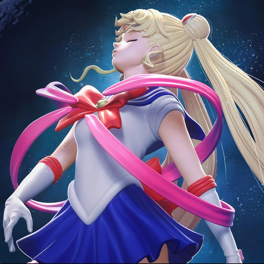 Sailor Moon STL File – Usagi Tsukino – 3D Printable Fan Art Model - SeoNyoki3D