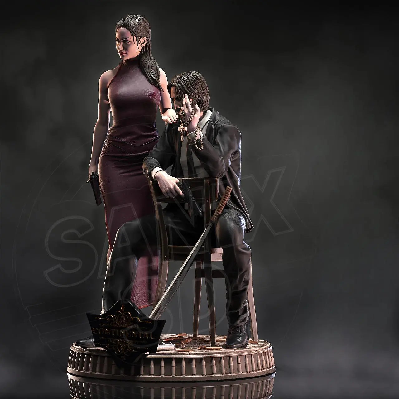 Ballerina STL File – John Wick Universe – 3D Printable Fan Art Model SeoNyoki3D