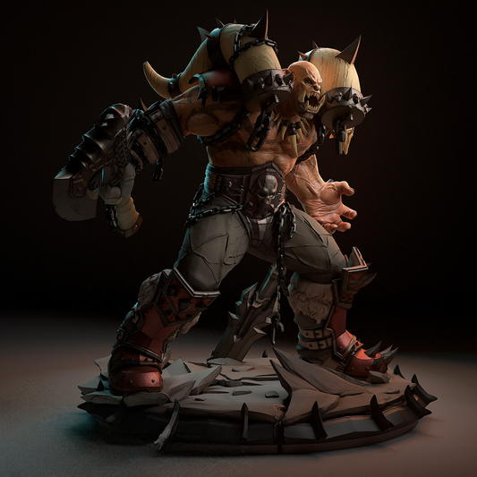 Garrosh WoW STL – Orc Warrior Figurine 3D Print File SeoNyoki3D