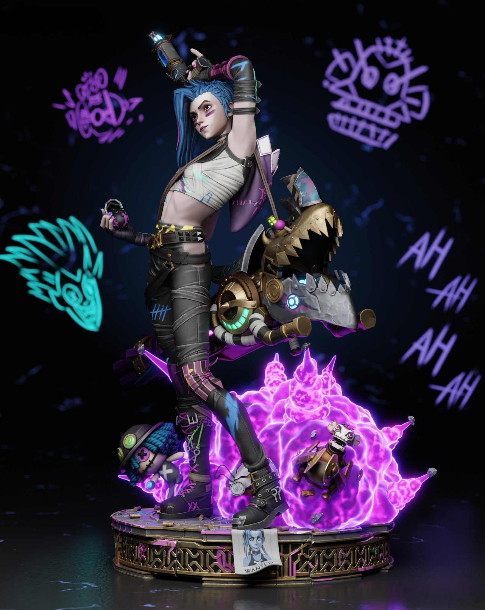 Jinx - League of Legends - STL 3D Print Files SeoNyoki3D