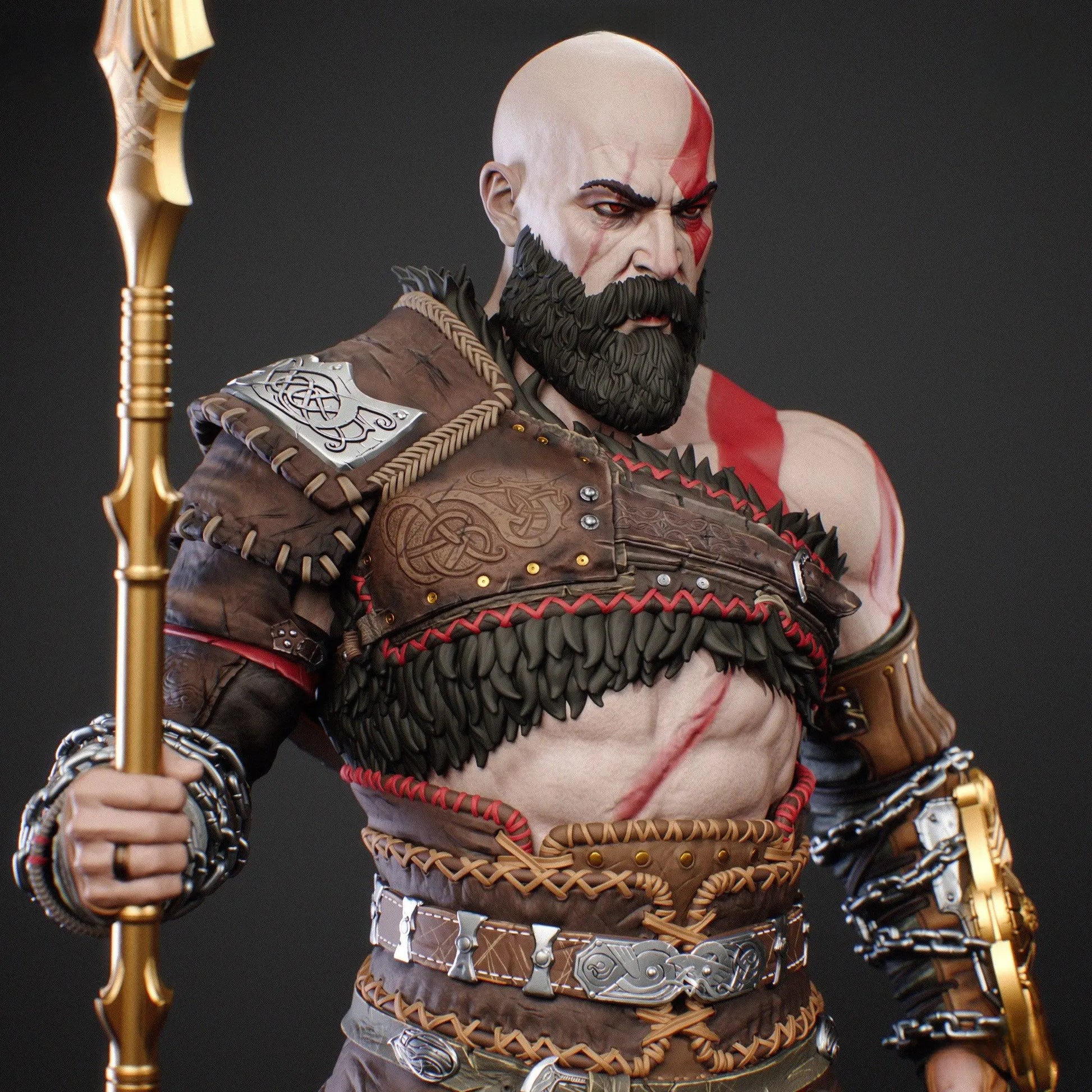 Kratos STL - God of War -  3D Print Files SeoNyoki3D