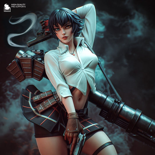 4120 Lady - Devil May Cry - STL 3D Print Files HihowruSTL
