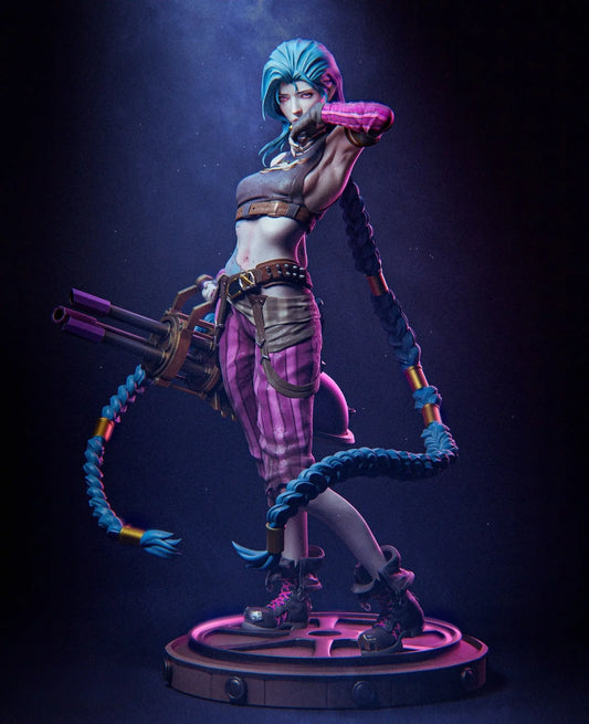 Jinx – League of Legends NSFW STL File – 3D Printable Fan Art Model SeoNyoki3D