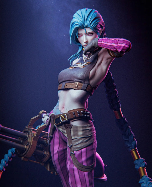 Jinx – League of Legends NSFW STL File – 3D Printable Fan Art Model SeoNyoki3D