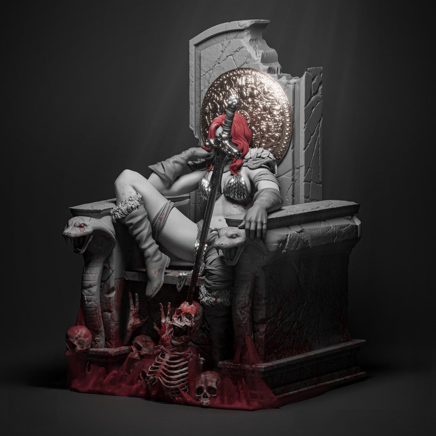 1635 Red Sonja - Marvel Comics - STL 3D Print Files HihowruSTL