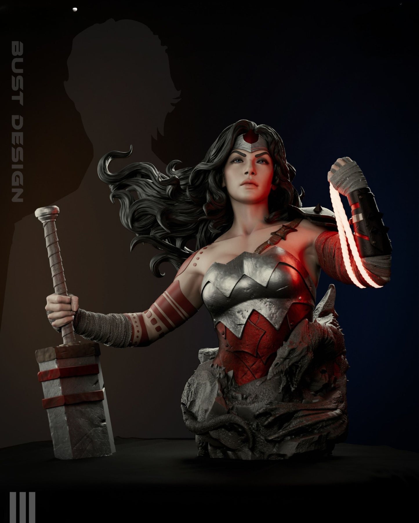 Wonder Woman - DC Comics - STL 3D Print Files SeoNyoki3D