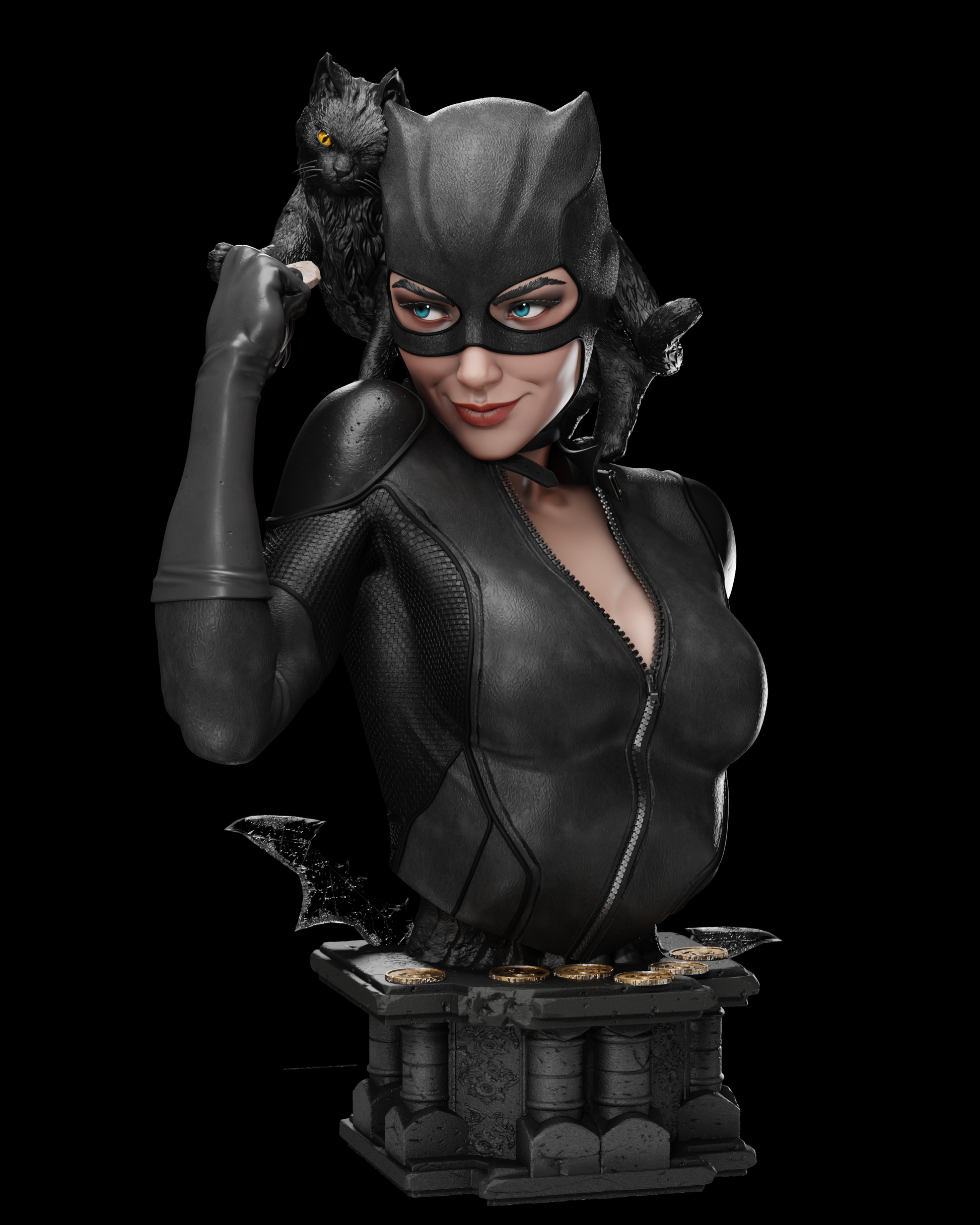 2098 Catwoman - DC COMICS - STL 3D Print Files HihowruSTL