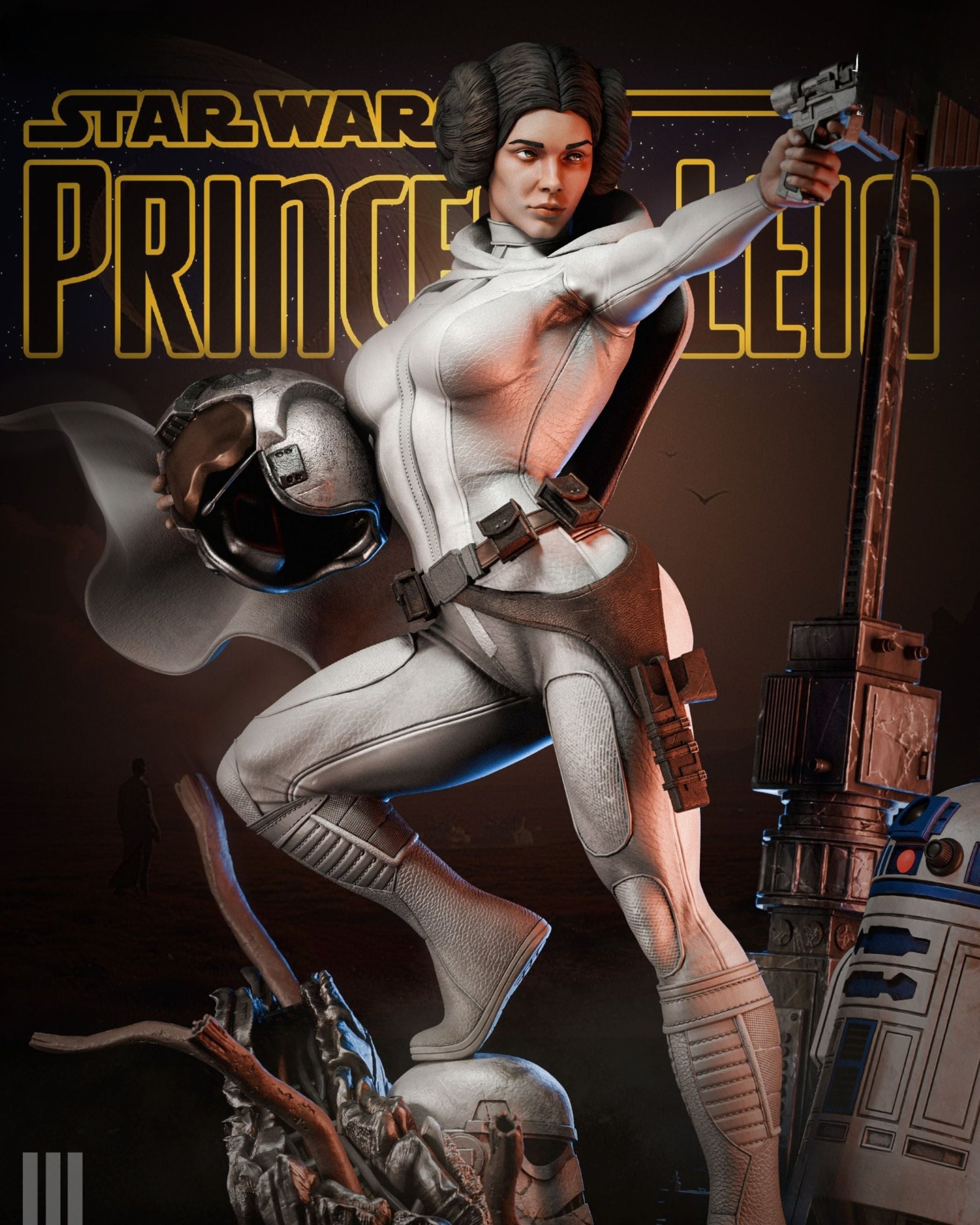 4173 Princess Leia - Star Wars - STL 3D Print Files HihowruSTL