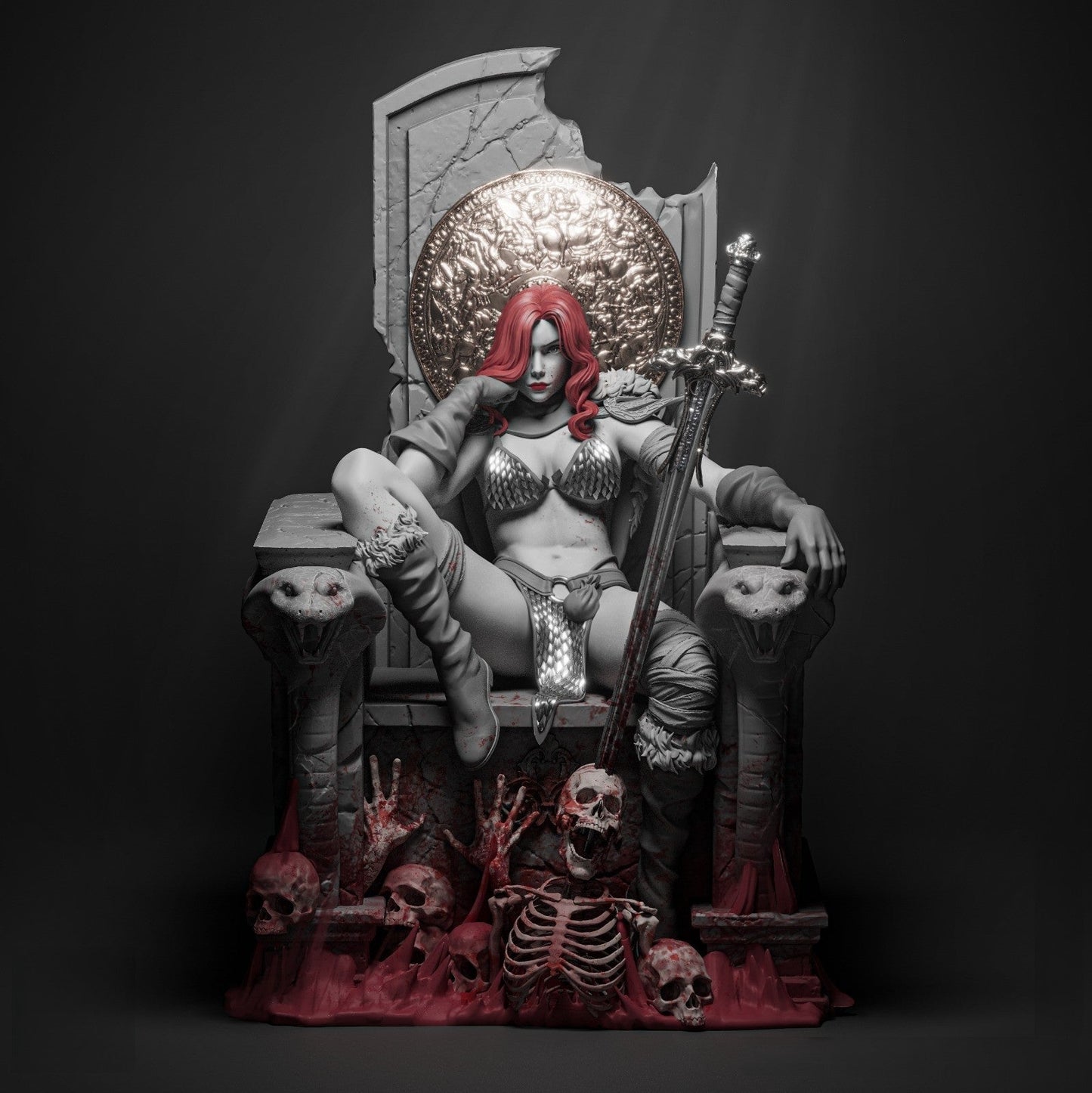 1635 Red Sonja - Marvel Comics - STL 3D Print Files HihowruSTL