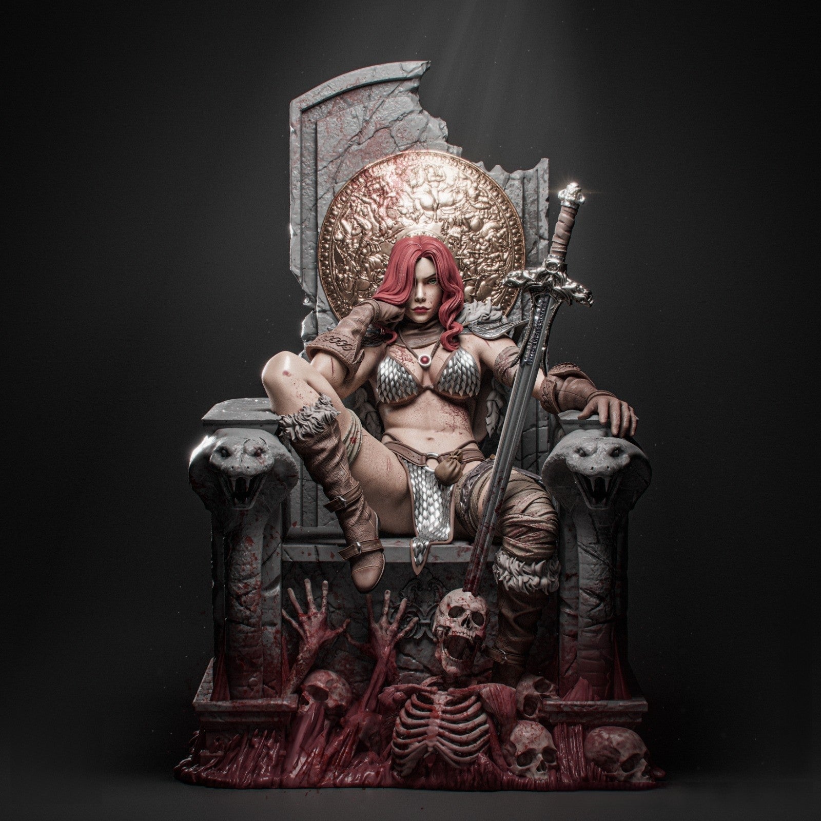 1635 Red Sonja - Marvel Comics - STL 3D Print Files HihowruSTL