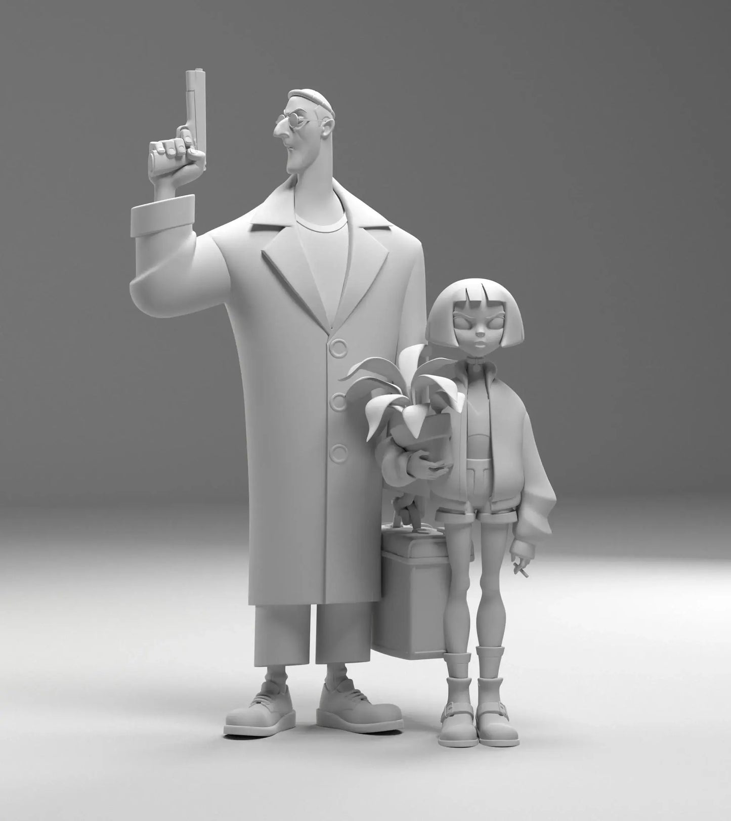 Léon – The Professional STL File – 3D Printable Fan Art Model - SeoNyoki3D