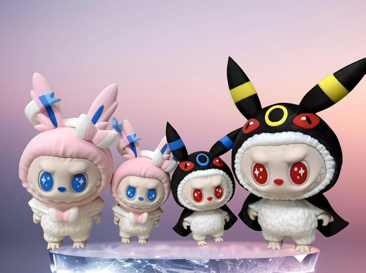 Labubu Sylveon STL File – 3D Printable Fan Art Crossover Model - SeoNyoki3D
