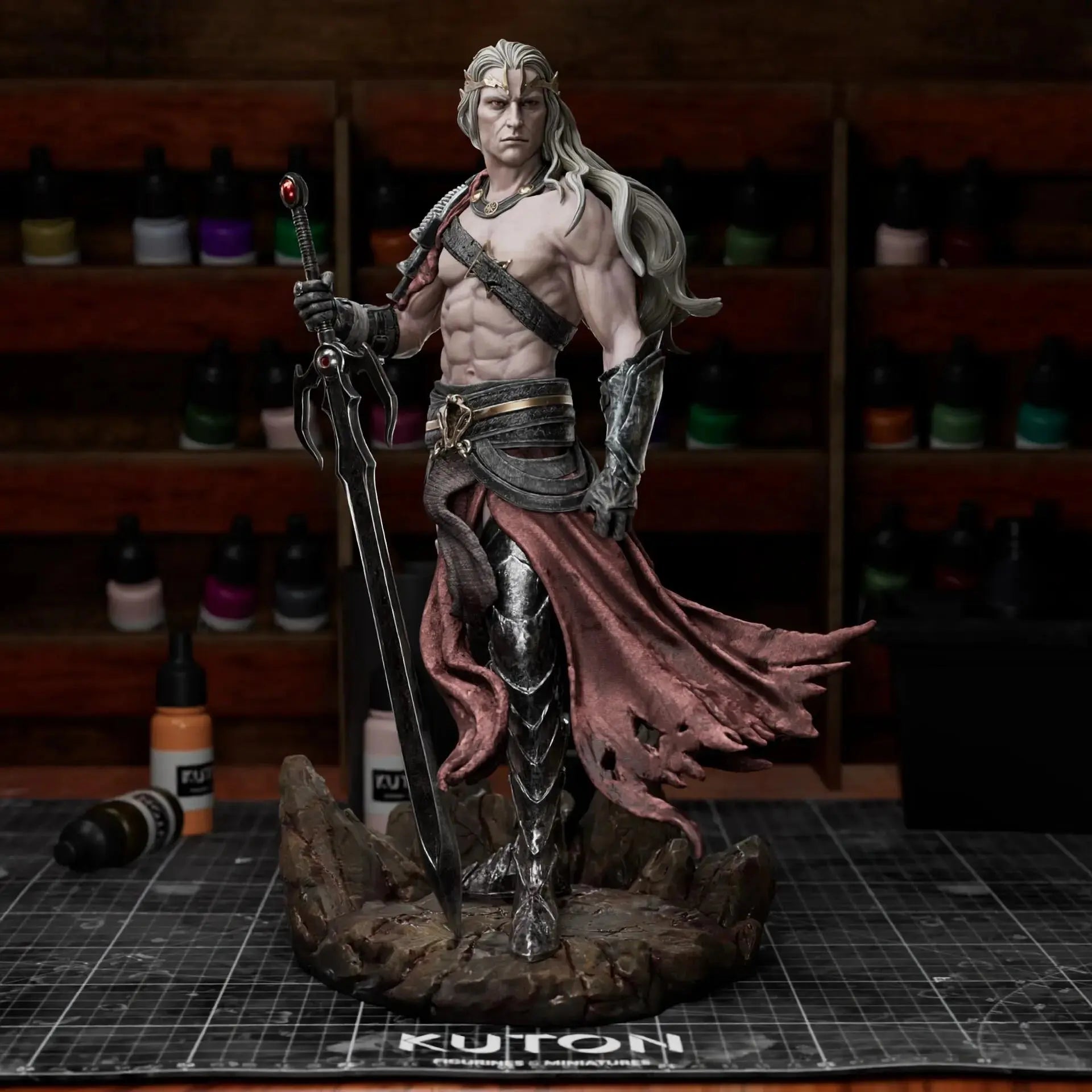 Elric of Melniboné  – Dark Fantasy 3D Print Figure - STL 3D Print Files - SeoNyoki3D
