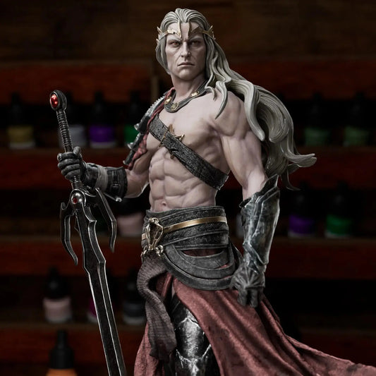 Elric of Melniboné  – Dark Fantasy 3D Print Figure - STL 3D Print Files - SeoNyoki3D