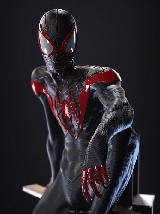 Ultimate Spider-man - Miles Morales - STL 3D Print Files SeoNyoki3D