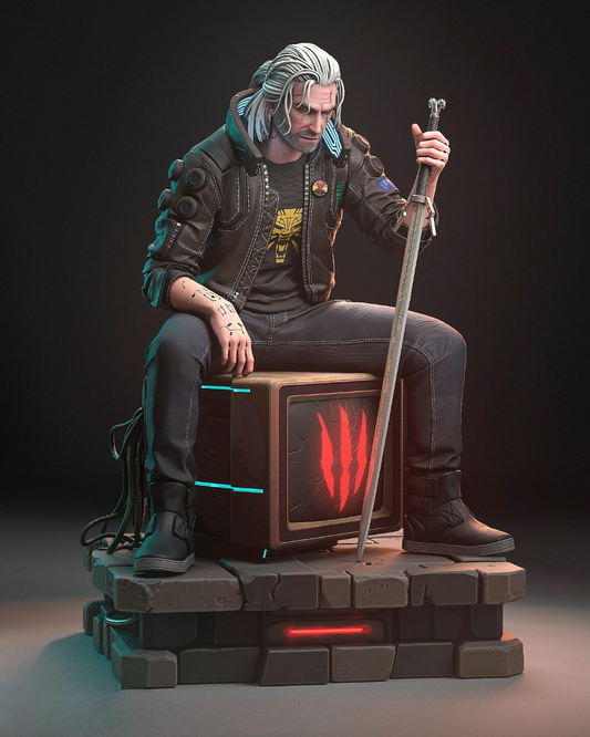 Geralt SilverRonin 3D Print Files – STL Cyberpunk Model SeoNyoki3D