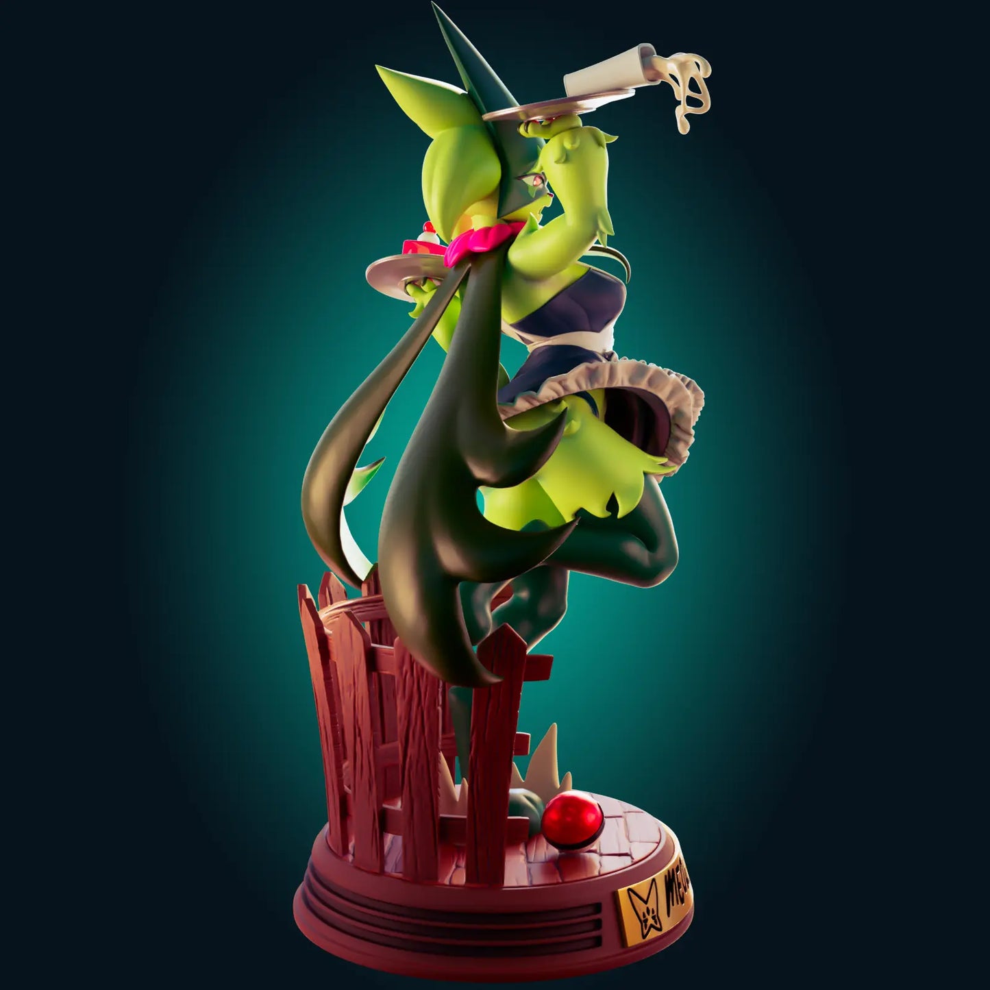 Meowscarada Maid Pokémon Frost NSFW STL File – 3D Printable Adult Fan Art Model - SeoNyoki3D