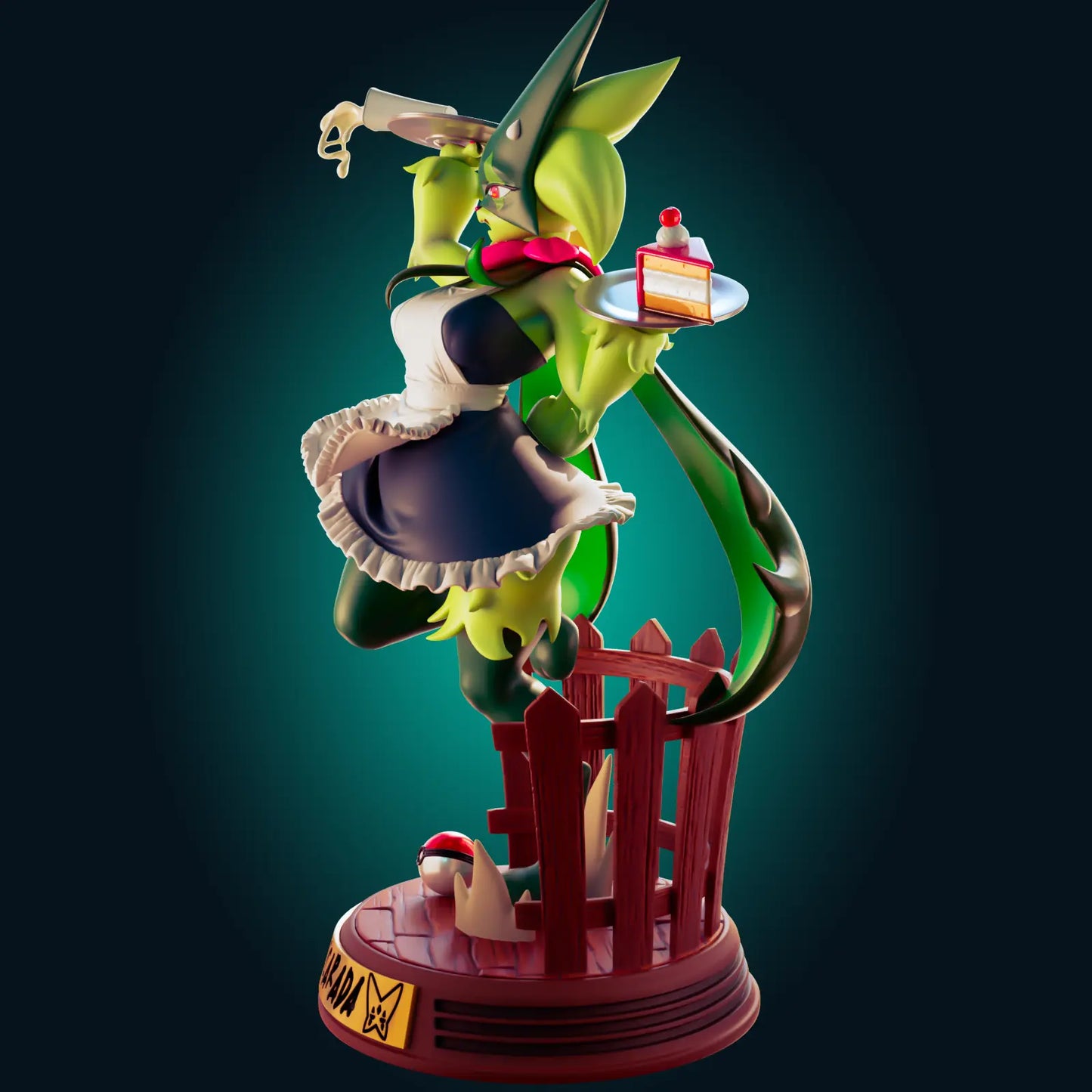 Meowscarada Maid Pokémon Frost NSFW STL File – 3D Printable Adult Fan Art Model - SeoNyoki3D
