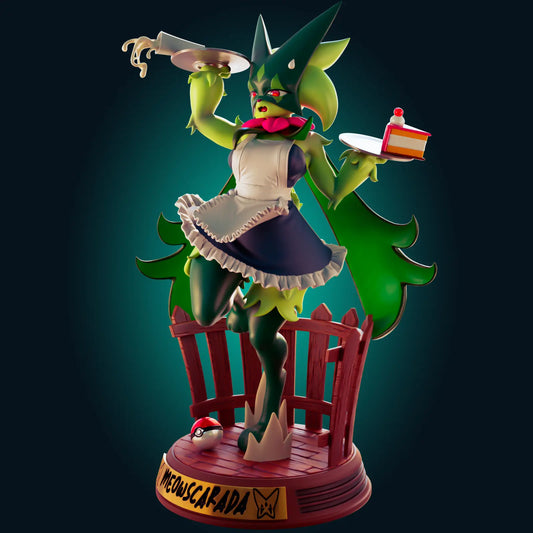 Meowscarada Maid Pokémon Frost NSFW STL File – 3D Printable Adult Fan Art Model - SeoNyoki3D