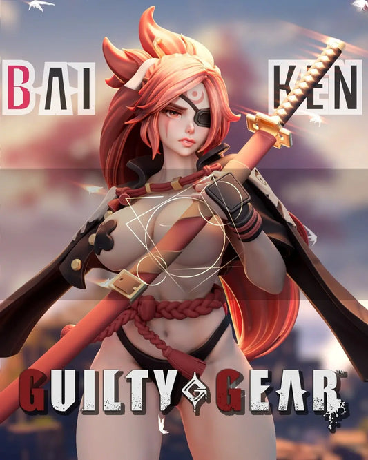 Baiken STL File – Guilty Gear – 3D Printable Fan Art Model - SeoNyoki3D